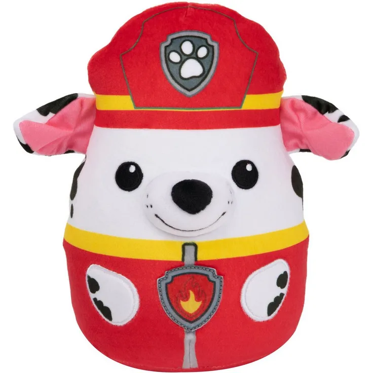 Spin Master Kuscheltier GUND - PAW Patrol Trend Squishy Marshall, 20 cm, samtig weich, mit Stickerei und appliziertem Abzeichen