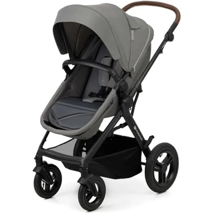 Kinderkraft MOOV 2 AIR 3-in-1 Kinderwagen, Aufblasbare Räder, 2-in-1-Sitz, inkl. Mink PRO i-Size, bis 27 kg, UPF50+ Verdeck, Grau – Bild 4