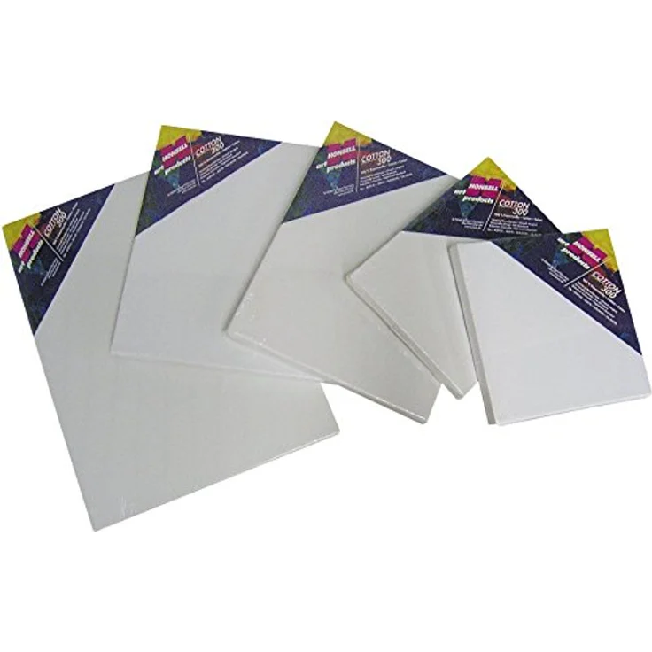 HONSELL 12224 Zeichenmalzubehöre Keilrahmen bespannt 24x30 cm, Leistenmaß: 20 mm x 40mm, 100% Baumwolle - ca. 380 g/qm – Bild 1