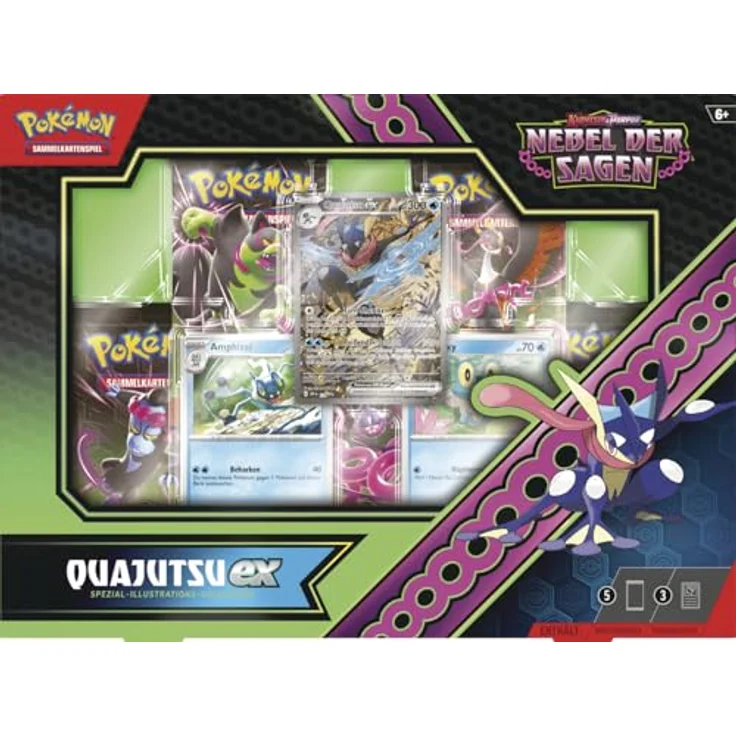 AMIGO Spiel + Freizeit GmbH POKÉMON 45924 PKM Pokémon Spezial-Illustrations-Kollektion Karmesin & Purpur Boosterpacks mit seltenen Promokarten – Bild 3