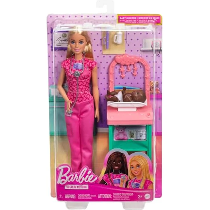 Barbie Anziehpuppe Kinderärztin, inklusive Praxisraum und Baby-Patientenpuppe – Bild 7