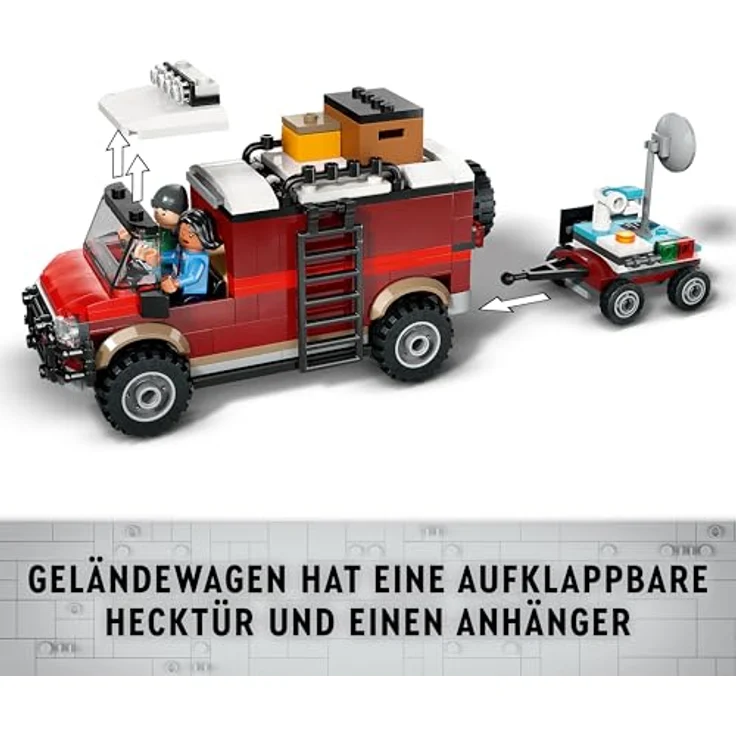 LEGO Jurassic World Dinosaurier-Missionen: Entdeckung des Stegosaurus, Abenteuer-Spielset für Jungen und Mädchen ab 6 Jahren, Geschenk für Fans von Ben und Sammy 76965, inklusive Spielzeug-Stegosaurus und Geländewagen - Preisvergleich – Bild 5
