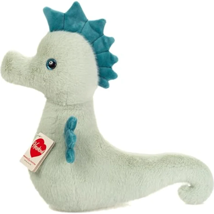 Teddy-Hermann Seepferdchen Melba, 23 cm, salbeigrün, weicher Plüsch mit glitzernden blauen Augen – Bild 2