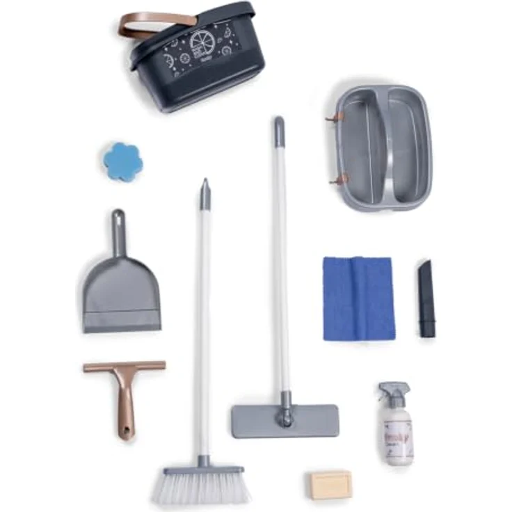 Smoby Rowenta Reinigungswagen mit Staubsauger, Kinder-Putzwagen mit Sound-Funktion und 11 Accessoires, ab 3 Jahren – Bild 5