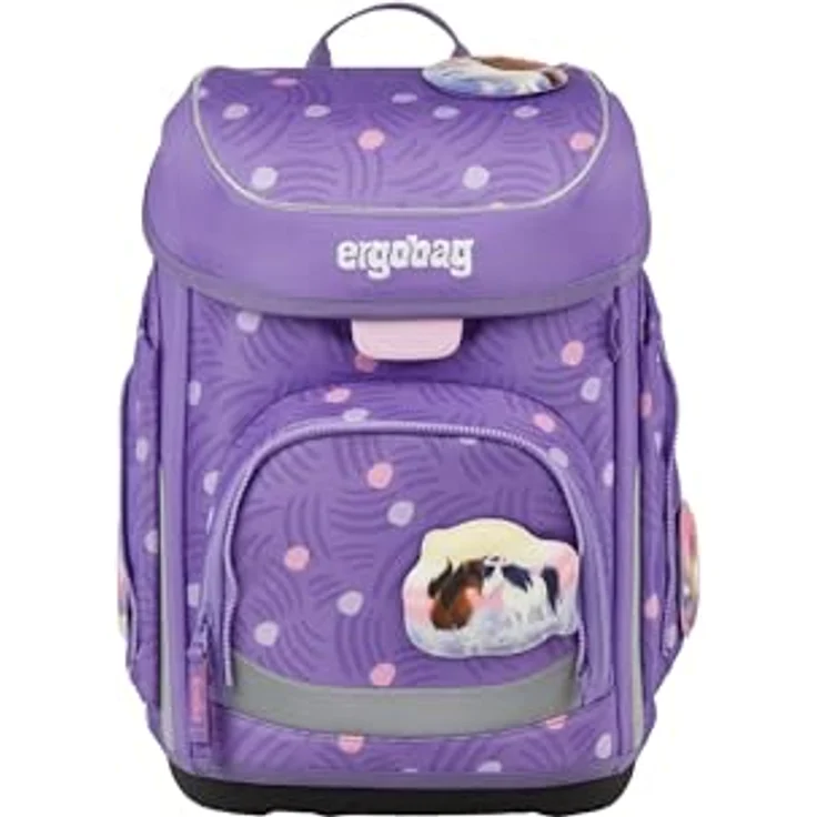 ergobag cubo Set, ergonomischer Schulranzen 5-teilig für 1. Klasse, individuell anpassbar, reflektierend und wasserabweisend, aus recycelten PET-Flaschen – Bild 3