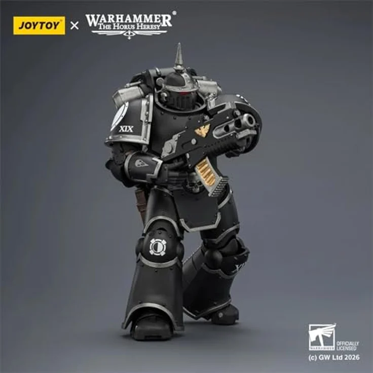 Joy Toy Warhammer Raven Guard MK III Tactical Legionary, detailreiche Sammelfigur mit Bolter und Bolzenpistole, 12 cm hoch, voll beweglich – Bild 6