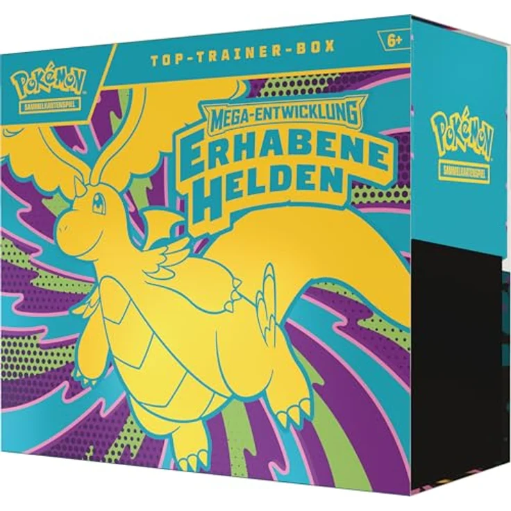 Pokémon Top-Trainer-Box Mega-Entwicklung – Erhabene Helden, 1 Promokarte, 9 Boosterpacks, Premium-Zubehör – Bild 3