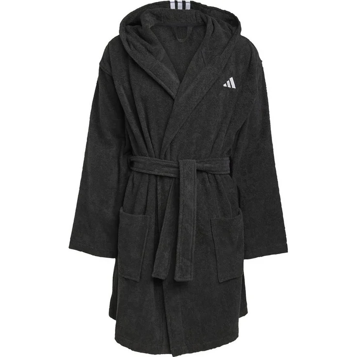adidas Performance Bademantel BATHROBE HOODED BLACK – Bild 1