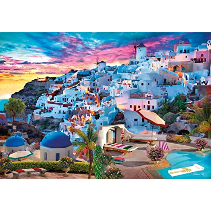 Clementoni - 35149 Collection - Greece View Puzzle, 500 Teile für Erwachsene und Kinder ab 14 Jahren, Umweltfreundliches Geschicklichkeitsspiel, Made in Italy – Bild 2