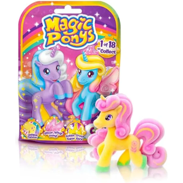 CRAZE Magic PONYS, Sammelfiguren aus PONYDALE, 18 verschiedene Ponys mit besonderen Details und 3 Häusern, inklusive 1 Spezialfigur pro Haus