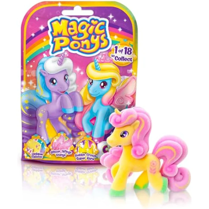 CRAZE Magic PONYS, Sammelfiguren aus PONYDALE, 18 verschiedene Ponys mit besonderen Details und 3 Häusern, inklusive 1 Spezialfigur pro Haus – Bild 1