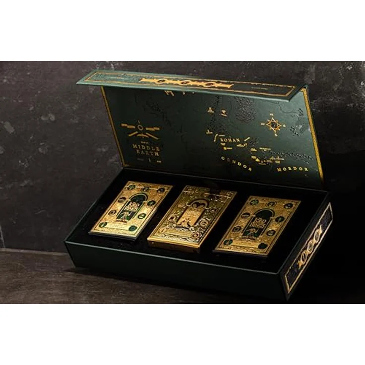 theory11 Herr der Ringe Spielkartenbox-Set, Premium-Box-Set mit GOLD FOIL Edition, magnetischem Gehäuse – Bild 2