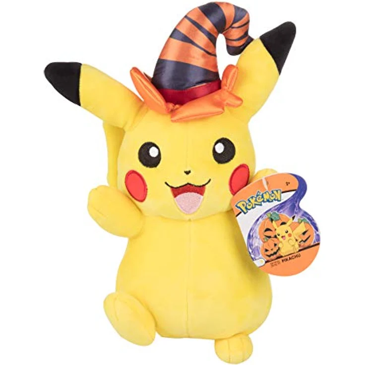 Boti Pokémon Halloween Pikachu Plüschfigur, 20 cm, Kuscheltier – Bild 6