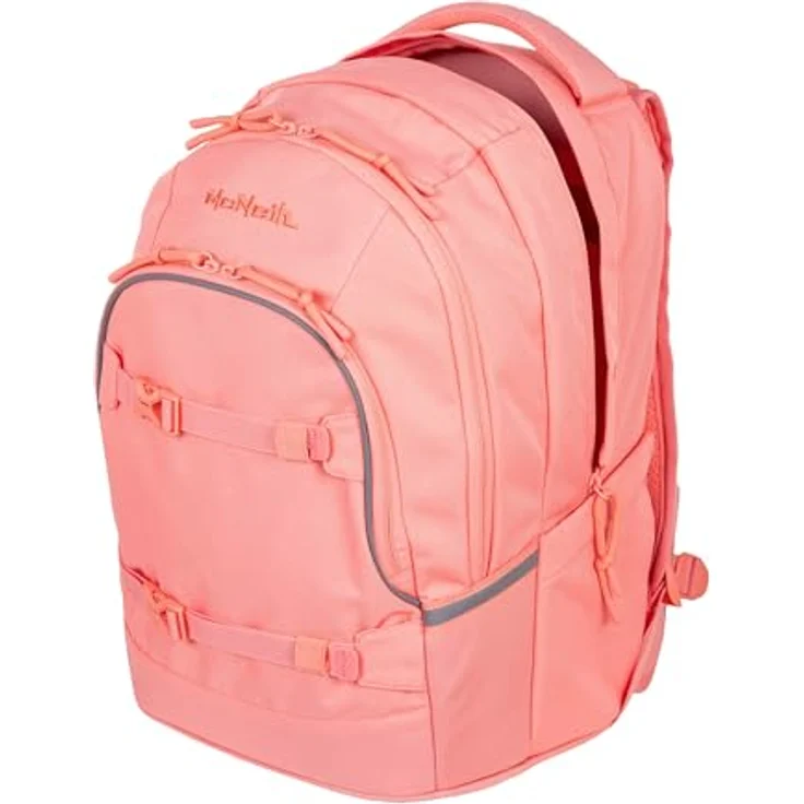 McNeill Schulrucksack Milo, Polyester mit Stift- und Steckfächern, Trinkflaschenhalter und praktischen Haken, abenteuerliches Design – Bild 1