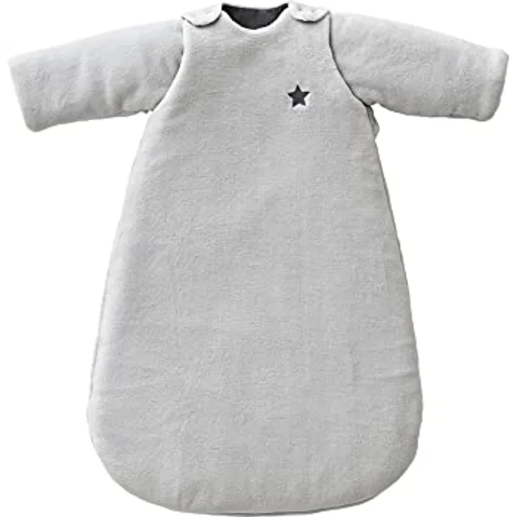 Vertbaudet Fleece-Schlafsack Alaska Öko-Tex, grau, 6/18 m