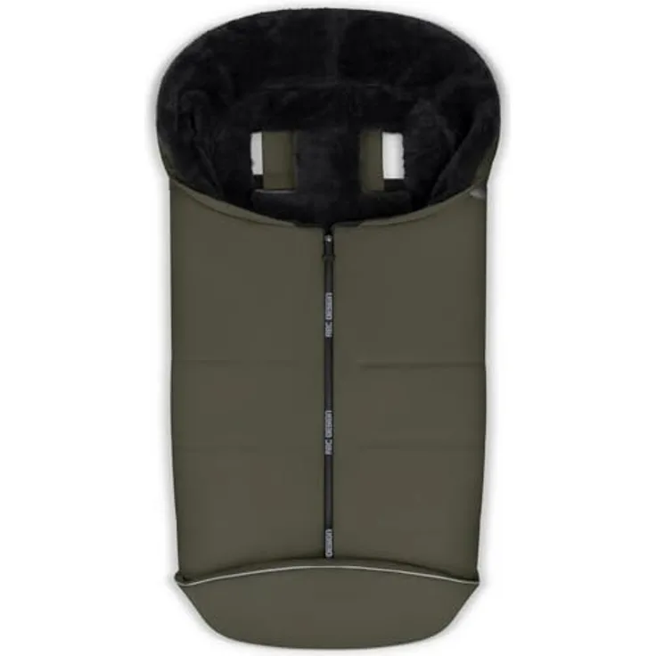 ABC Design Winterfußsack - Avocado, warm gefüttert & wasserabweisend, mit Gurtschlitzen & Reflektoren