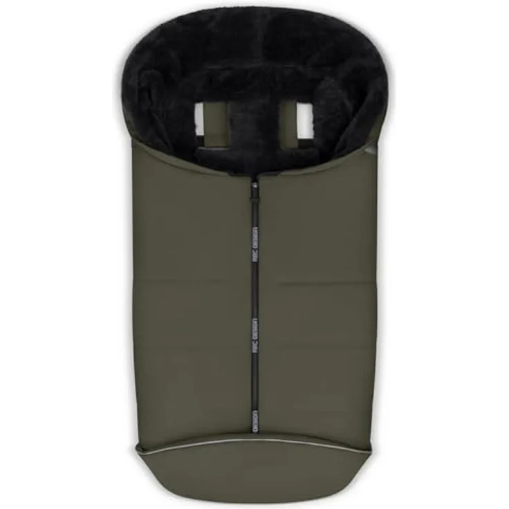 ABC Design Winterfußsack - Avocado, warm gefüttert & wasserabweisend, mit Gurtschlitzen & Reflektoren