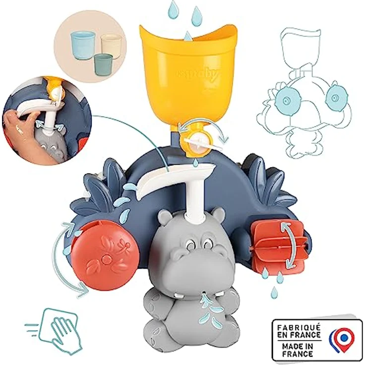Little Smoby Hippo Badewannenspielzeug – Bild 4