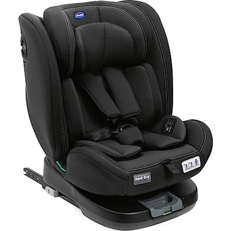 Chicco Autokindersitz UNICO EVO I-SIZE, Autositz 0-36 kg, 0-12 Jahre, Isofix, Rotationssystem, grau – Bild 2
