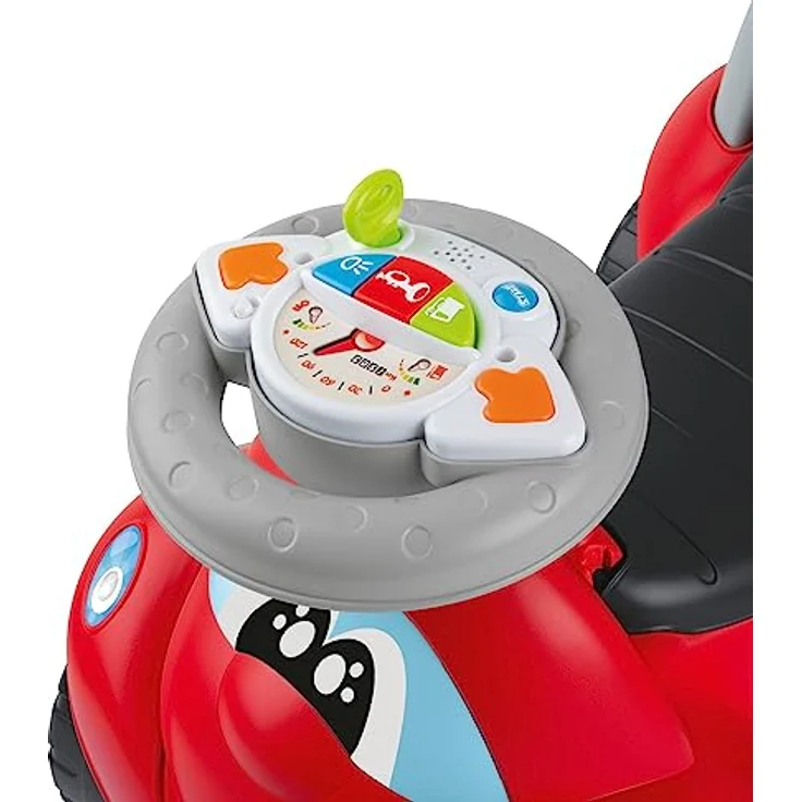 Chicco Billy Walk&Ride Eco+, Erste Schritte, 2in1 Lauflerner und Fahrgerät, einfache Montage, ergonomischer Lenker, breite Räder, mit Geräuschen und Fahrlicht, recycelter Kunststoff, 12-36 Monate, rot – Bild 3