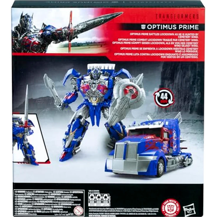 Transformers Studio Series Leader-Klasse Optimus Prime Action-Figur, 21,5 cm beweglich, 2 in 1: Roboter und Truck, mit Schwert und Schild – Bild 5