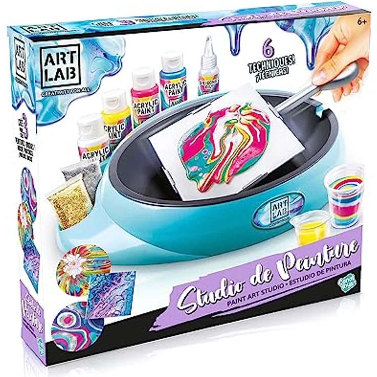 Canal Toys Studio Peinture Pouring Art, Acrylgießen Set zur Fluidmalerei, kreative Kunsttechnik – Bild 3