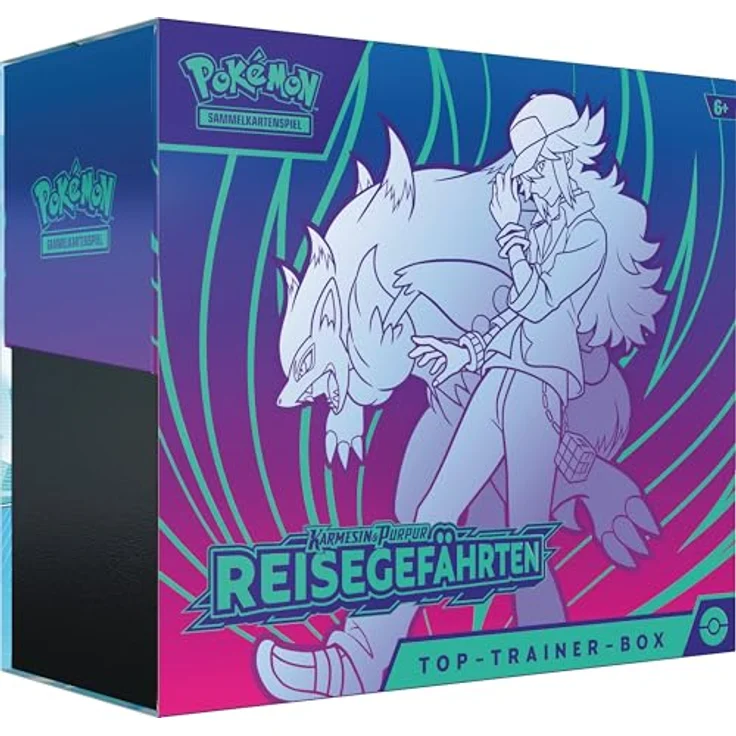 The Pokemon Company Top-Trainer-Box Reisegefährten | Pokemon | Sammel-Karten deutsch, inkl. Boosterpacks, holografische Promokarte und Spielmaterialien – Bild 1