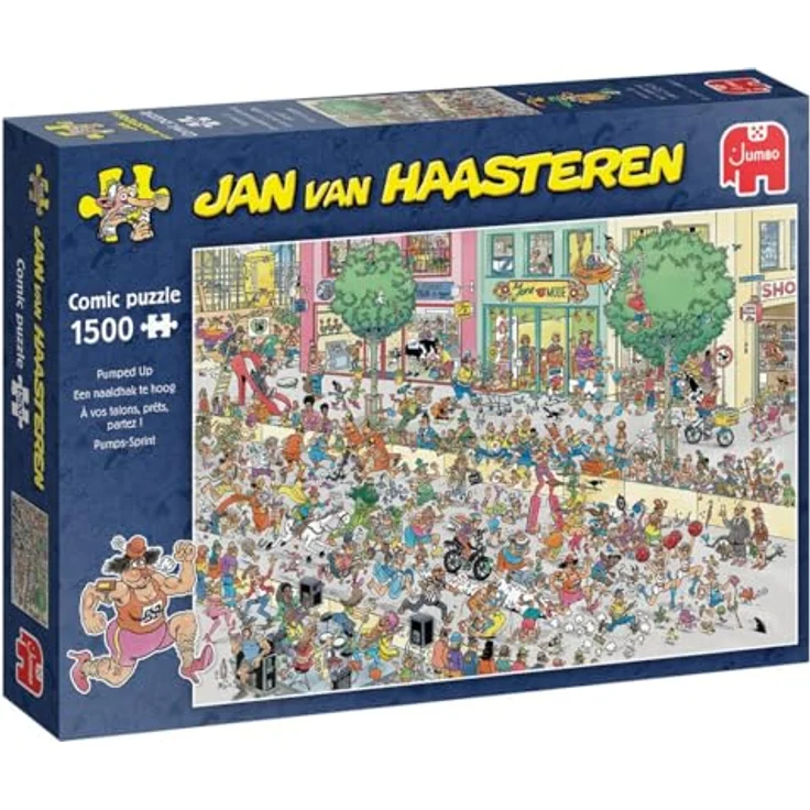 Jan van Haasteren Ein Pfennigabsatz zu hoch, 1500 Teile Puzzle für Erwachsene, umweltfreundlich aus 100% recyceltem Karton – Bild 1