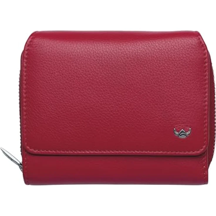 Golden Head Madrid RFID Protect Zipped Billfold Coin Wallet Red, Kinderportemonnaie mit zahlreichen Fächern und Münzfach – Bild 1