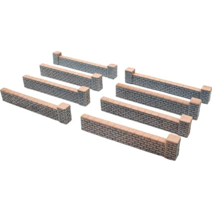 NOCH Steinmauer Profi-Plus, Struktur-Hartschaum für Modellbau, einbaufertig in Maßstab 1:87 (H0), realistische Optik und einfache Installation, Gesamtlänge ca. 107 cm