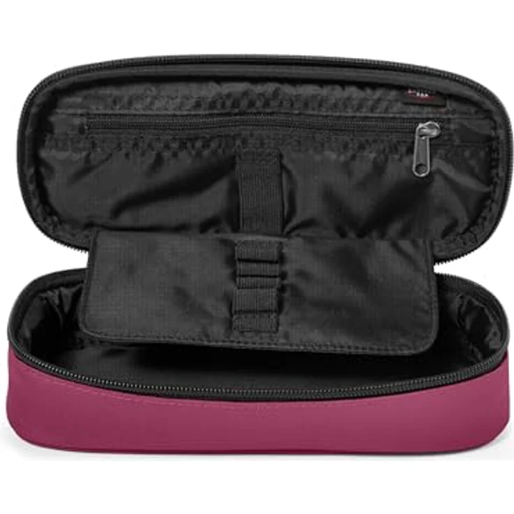 Eastpak Oval Single Federmäppchen, wasserabweisendes Polyester, mit Schlaufen für Stifte, schwarz – Bild 2