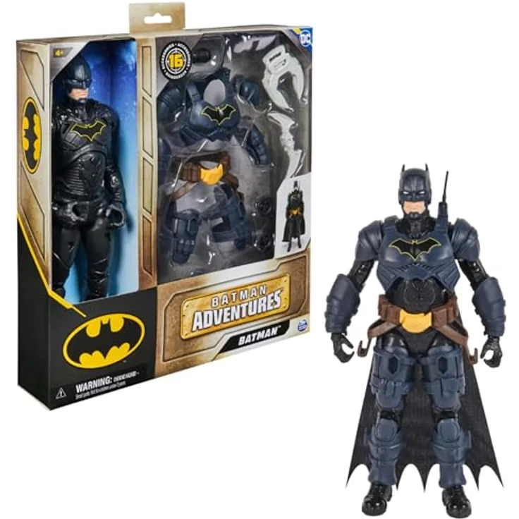 Spin Master Batman Adventures Action-Figur, 30 cm - mit 16 Ausrüstungsgegenständen und voll beweglich für spannende Abenteuer und actionreiche Stunts, Spielzeug für Kinder ab 3 Jahren