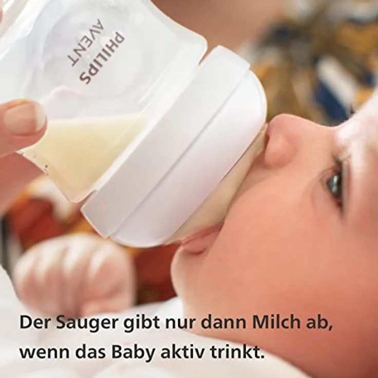 Philips Avent Natural Response Babyflasche – 2 x 125 ml Baby-Milchflasche für Neugeborene und älter, BPA-frei, 0+ Monate (Modell SCY900/02) - Preisvergleich – Bild 4
