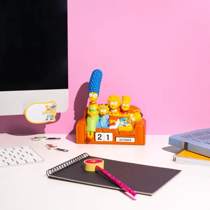 Grupo Erik Der Simpsons 3D-Kalender für die Ewigkeit, handbemalt aus Resin, flexibles Design mit austauschbaren Blöcken für Tage und Monate, offiziell lizenziertes Produkt – Bild 3