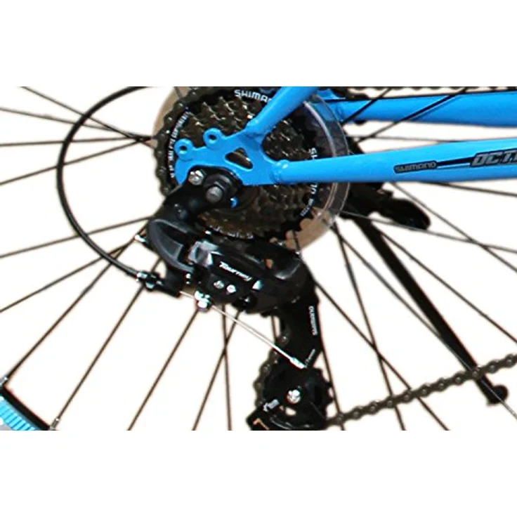 26 Zoll Mountainbike Fahrrad MIT VOLLFEDERUNG & Beleuchtung 21-Gang Shimano OXT Black – Bild 3
