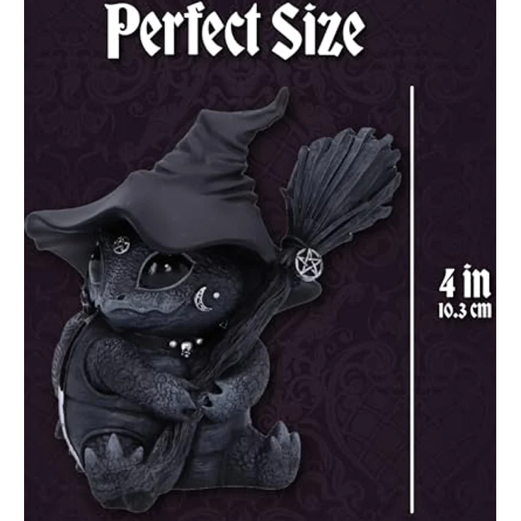 Nemesis Now Cult Cuties Shellial, Handbemalte Sammelfigur aus Harz, schwarz, ca. 8 cm – Bild 6