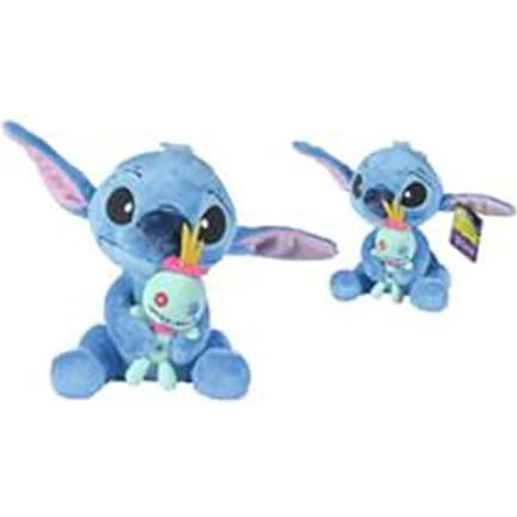 Simba 6315877004X06 Disney Stitch mit Scrump 25 cm Kuscheltier, weiches Plüschtier aus Lilo und Stitch, Offiziell lizenziert – Bild 1
