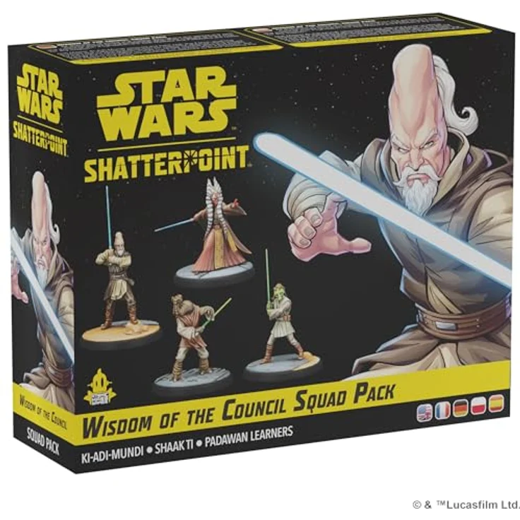 ATOMIC MASS GAMES Star Wars: Shatterpoint – Wisdom of The Council, Squad-Erweiterung für 2 Spieler, Tabletop Spiel, ab 14 Jahren, Spielzeit 90-120 Minuten, Mehrsprachig – Bild 1