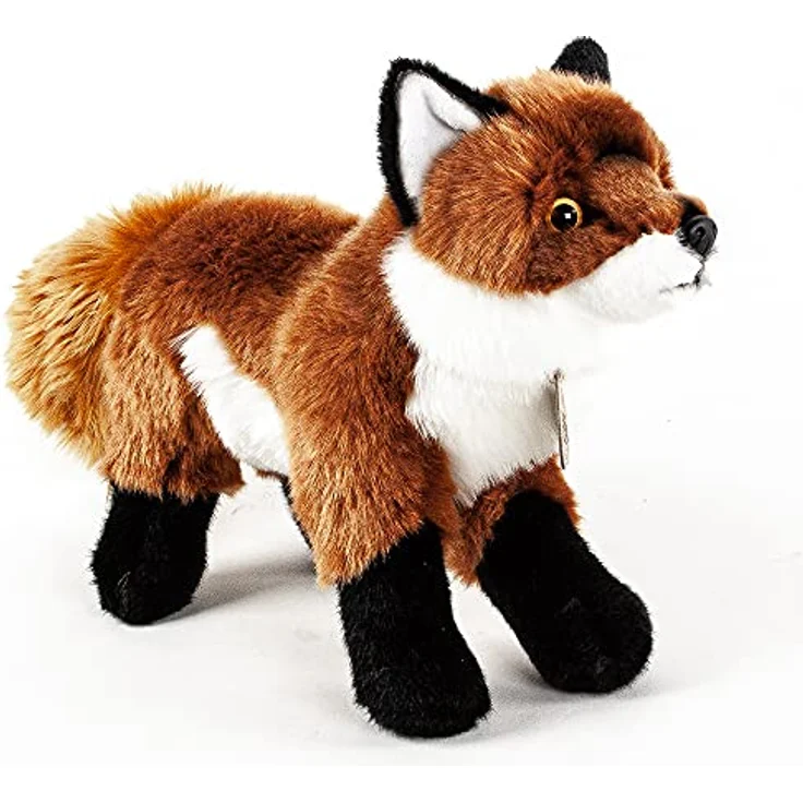 Teddys Rothenburg Kuscheltier Fuchs stehend 30 cm rotbraun-weiß, kuschelweicher Plüsch, maschinenwaschbar bis 30°C – Bild 2