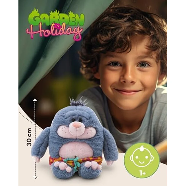 NICI Kuscheltier Maulwurf Berti Bermuda 30cm, grau mit Badehose aus weichem Plüsch, ideal zum Kuscheln und Spielen, tolles Geschenk für Kinder und Erwachsene - 62897 – Bild 3