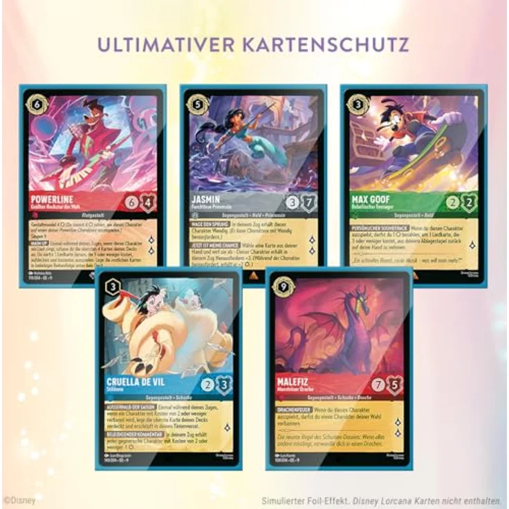 Ravensburger Disney Lorcana Trading Card Game: Mythen - Kartenhüllen Mulan, Schutz für Standard-Sammelkarten, mattes Finish – Bild 3