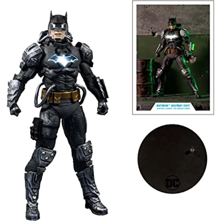McFarlane DC Multiverse Actionfigur Batman Hazmat Suit, 18 cm, mit LED Leuchtfunktion und 22 Artikulationspunkten – Bild 4
