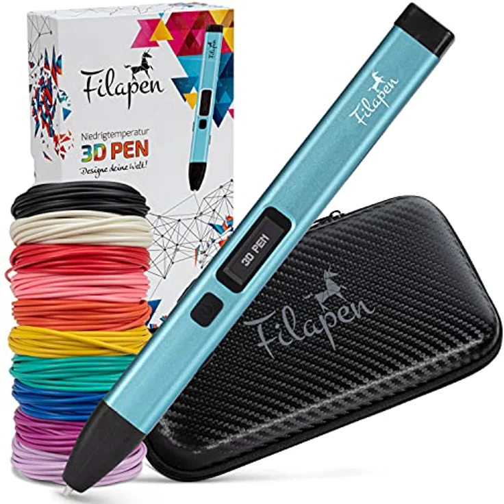 Filapen® Premium 3D Stift mit 10 Filamenten und Etui – Bild 2
