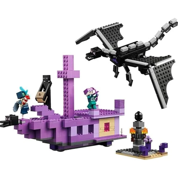 LEGO® Konstruktionsspielsteine Der Enderdrache und das Endschiff (21264), LEGO Minecraft, (657 St), Made in Europe – Bild 4