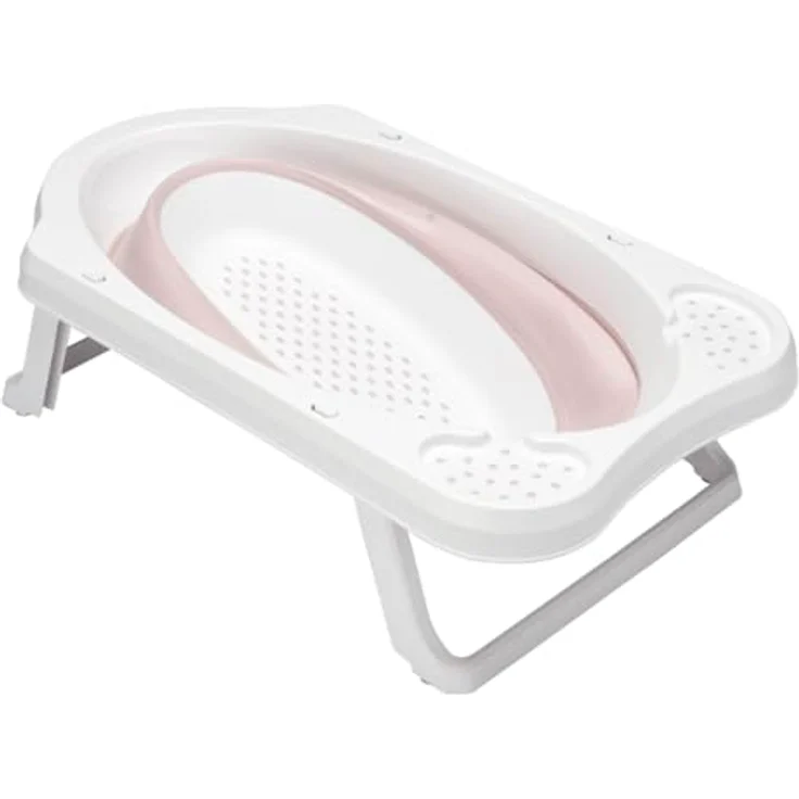 keeeper Faltbare Babywanne Maja, 33 l, ab 0 bis ca. 12 Monate, Pink, Nordic Pink – Bild 3