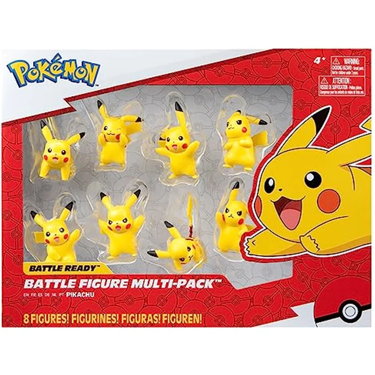 Pokémon – 8 Figuren Battle-Pack mit 8 Pikachu-Figuren, 5 cm groß, für Kinder ab 4 Jahren, kompatibel mit Zubehör – Bild 2