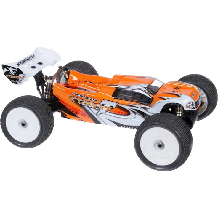 Serpent Cobra E-Truggy 1:8, Elektro Modellauto mit Allradantrieb (4WD), RtR, 2,4GHz, orange