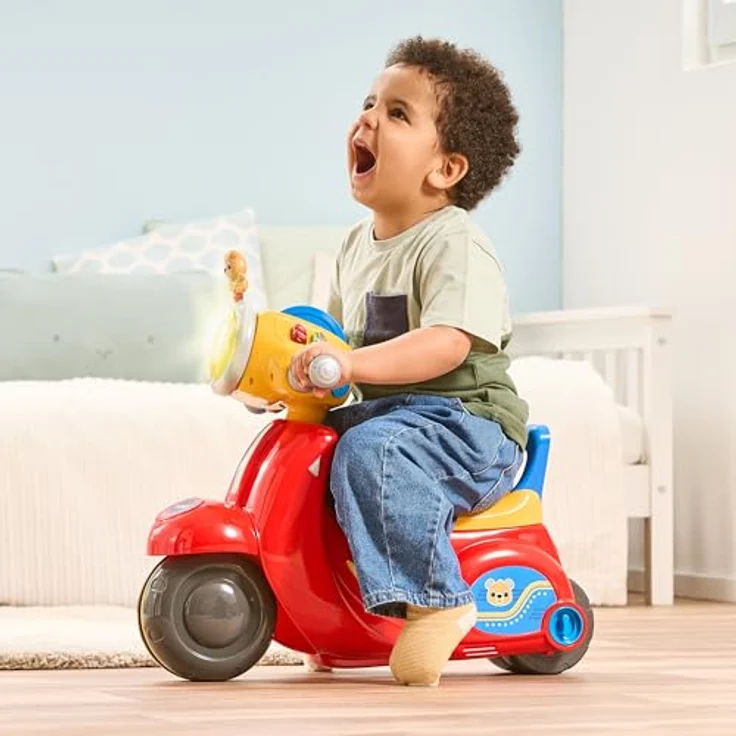 VTech Baby 2-in-1-Roller, interaktiver Scooter mit Musik und Geräuschen, umwandlungsfähig zum Dreirad, für Kinder von 1-3 Jahren – Bild 3