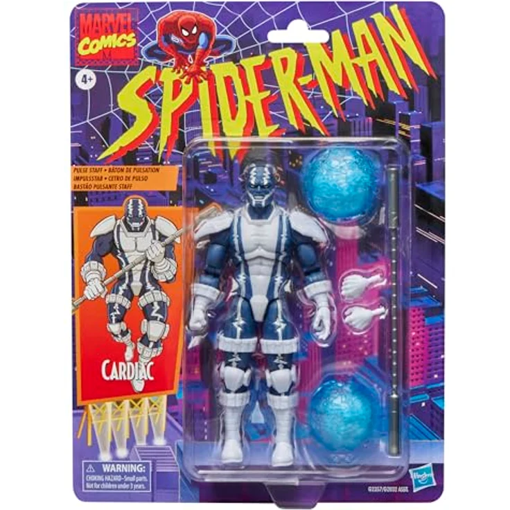 Marvel Legends Series Cardiac Action-Figur, 15 cm, Retro Spider-Man Comics Design mit 5 Accessoires und über 20 Bewegungspunkten – Bild 1