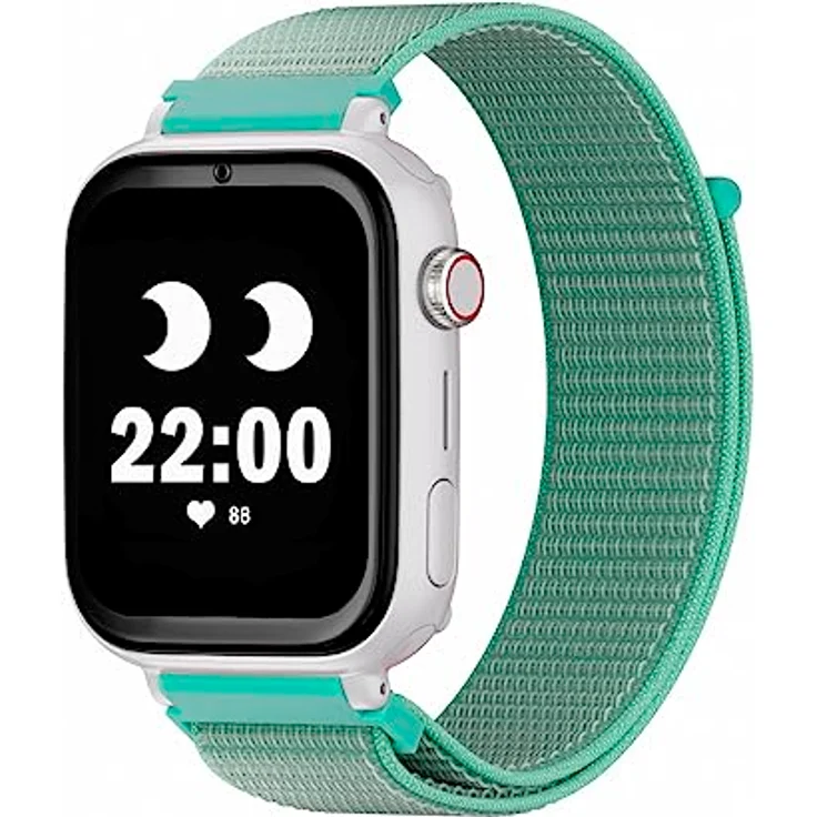SaveFamily SaveWatch Plus 4G. Smartwatch für Kinder. Anruf, Video, Face ID, Anpassbare Bänder, UltraSlim, Hintergrundbilder, Musik, Bluetooth, App Store (Ocean) – Bild 1